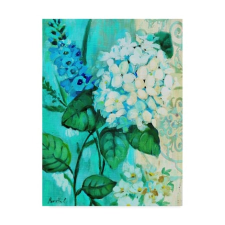 Marietta Cohen Art And Design 'White Hortensia' Canvas Art,24x32